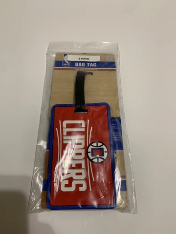 NBA Los Angeles Clippers Soft Luggage Bag Tag ( 2 Pack ) Cover