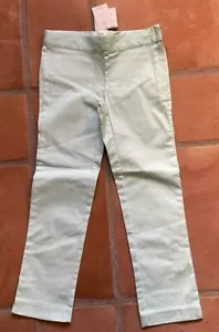 Janie & Jack NWT Mint Green Ajustable Waist Stretch Pants Girls Size 5 Ret. $39 - Picture 1 of 2