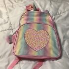 3Pcs Unicorn Backpack For Girls, 16?Kids Preschool Sequin Bookbag And Lunch Box