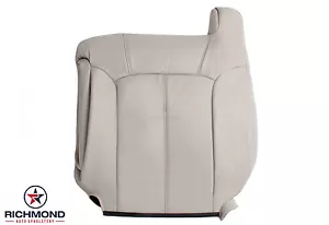 2000 Chevy Suburban Tahoe 4X4 LT -Driver Side LEAN BACK Leather Seat Cover TAN - Imagen 1 de 11