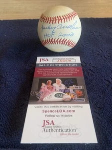 Sparky Anderson HOF 2000 Autographed OAL Gene A Budig Baseball JSA COA Vintage - Picture 1 of 8