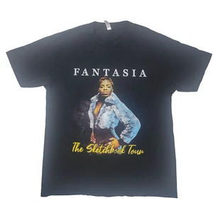 Fantasia The Sketchbook Tour T-Shirt Erwachsene Größe Large schwarz R&B Musik Rap Tee - Bild 1 von 6