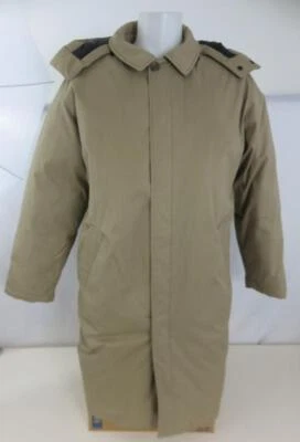 Abrigo Lands End Parka Beige/Caqui Plumón de Ganso Chaqueta acolchada Capucha Talla L 42-44 Foto 1 de 4
