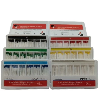 5 Box Dental Root Endodontics Absorbent Paper Point Taper 0.04 15-40# Disposable - Image 1 of 4