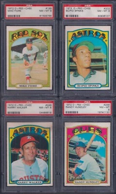 PSA 8 1972 OPC O-pee-chee by Topps #202 Scipio Spinks Houston Astros ONLY - Image 1 of 4