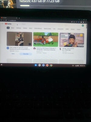 Samsung 11.6" 4GB RAM 32GB Drive Chromebook - Charcoal Also Touchscreen - Image 1 of 3