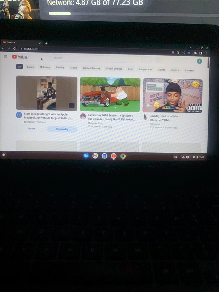 Samsung 11.6" 4GB RAM 32GB Drive Chromebook - Charcoal Also Touchscreen - Image 1 of 3