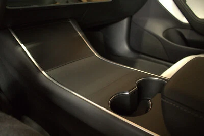 For Tesla Model 3 2017-2019 Center Console Cup Holder Decal Interior Trim Wraps Foto 1 de 4