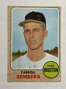 Carroll Sembera Vintage VG/EXCELLENT 1968 Topps #207 Houston Astros Card - Picture 1 of 2