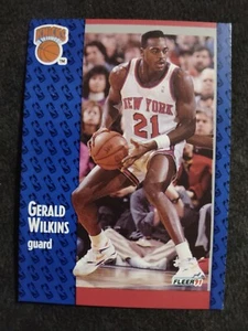 1991-92 Fleer Gerald Wilkins New York Knicks #142 Basketball Karte - Bild 1 von 2