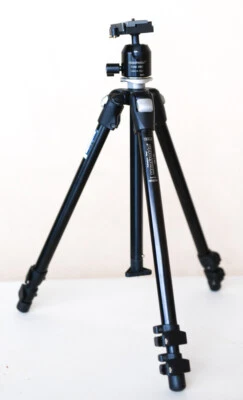 trépied Manfrotto SERIAL 190CLB/ FG14 + Rotule ball Proball 308 RC - Photo 1/4