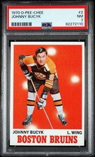 1970 O-Pee-Chee Johnny Bucyk #2 OPC Boston Bruins - PSA 7 NM
