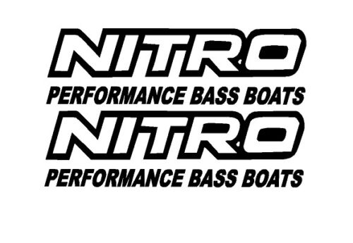 NITRO FISHING BOATS- Vinyl Die-Cut Dekaler Buy 1 Get 1 Free