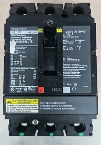 Square D PowerPact HG150 HGL36000S15LUYE M2 150A 3P 600V - Foto 1 di 4