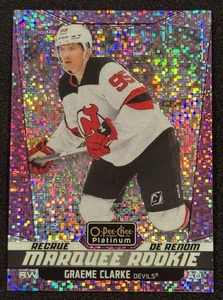 2024-25 O-Pee-Chee Platinum Graeme Clarke Rookie RC #239 píxeles violetas #174/299 - Imagen 1 de 2