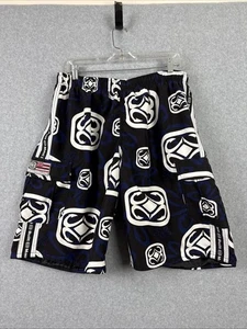 Maui Built Blue Tribal AOP Board Shorts Uomo XLHawaiian Surf Costume da Bagno Spiaggia - Foto 1 di 9