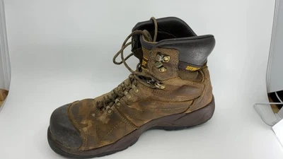 Calzado Gato Hombre Diagnóstico Impermeable Puntera de Acero Bota de Trabajo, Beige Oscuro, 11 M EE. UU. Foto 1 de 4