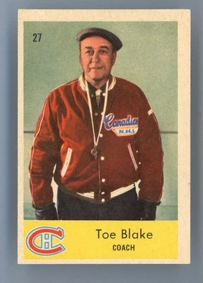 1959-60 Parkhurst #27 Toe Blake COACH EXCELLENT **BB-6906** - Image 1 of 2