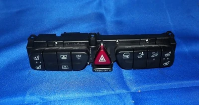 2001-2005 Mercedes W203 C Class Dashboard Hazard Heated Seat Switch Panel OEM - Image 1 of 4