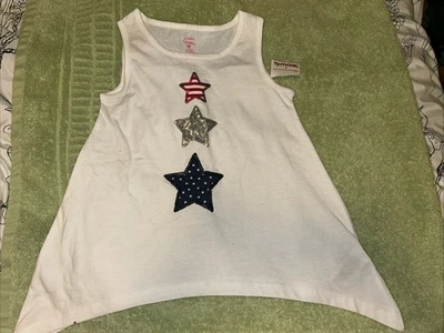 NWT Jillian’s Closet Girls 4th Of July Tank Top Size 5/6 - Image 1 of 3