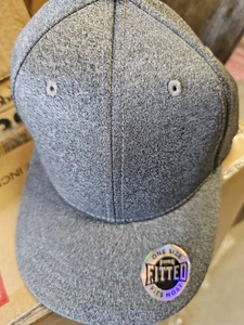 Pugs Fitted mens gray performance hat - Picture 1 of 5