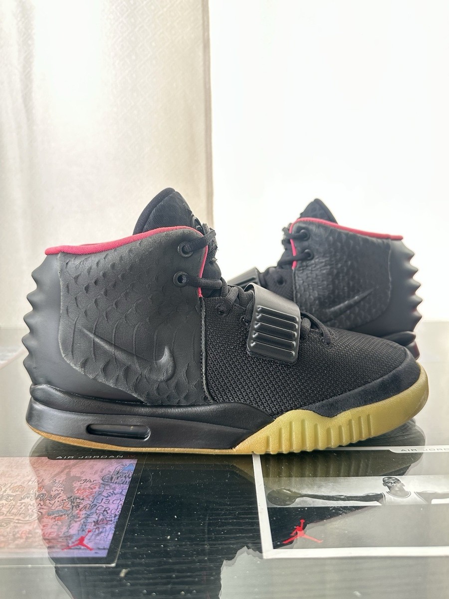 Nike Air Yeezy 2 Black Solar Red Sneakers for Men for Sale Nike Air Yeezy 2 Black Solar Red Sneakers for Men for Sale