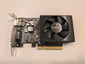 PNY NVIDIA GeForce GT730 2GB DDR3 DVI HDMI DisplayPort PCI-E LOW PROFILE - Photo 1/3