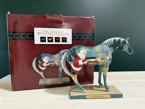 Die Spur der bemalten Ponys "In einer Krippe" Krippenfigur Pferd, 1E/2788 Weihnachtsmann - Bild 1 von 9