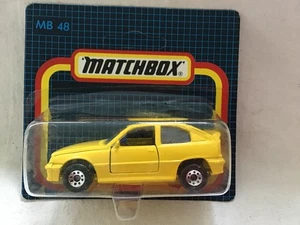 MATCHBOX MB 48  VAUXHALL ASTRA / KADETT  - YELLOW - ON CARD - RARE COLOUR !!!!!! - Picture 1 of 2