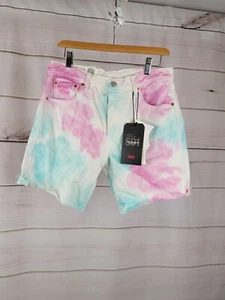 Levis Levi's Nwt Men's 501 '93 Tie Dye 2020 Pride LGBT Cut Off Shorts 30 #B53 - Picture 1 of 5