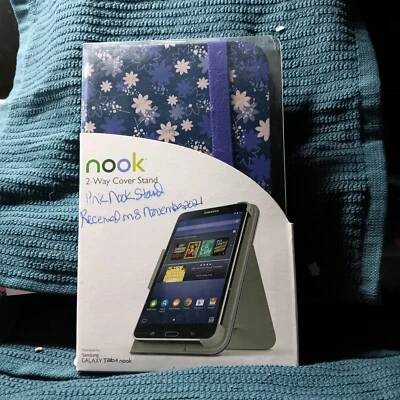 Nook 2-way Cover stand Tumble Flower Print 9.6 Tablet New - Image 1 of 4
