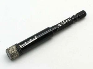 TMAX Dry Diamond Drill Bits 1pc 1/4 to 1/2", 6mm to 12mm, Quick Change Hex Shank - Picture 1 of 9