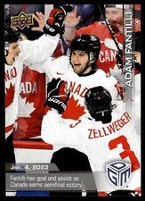 2023-24 Upper Deck Game Dated Moments Adam Fantilli Rookie Team Canada #2