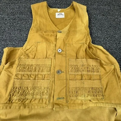 VTG Duxbak Vest Duck Hunting Size Small Brown Tan Pockets Outdoor Upland Bird - Image 1 of 4