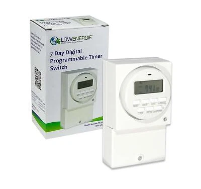 Digital Timer Switch Programmable 7-Day Switch 3000w Immersion Heater & Lighting - Image 1 of 4