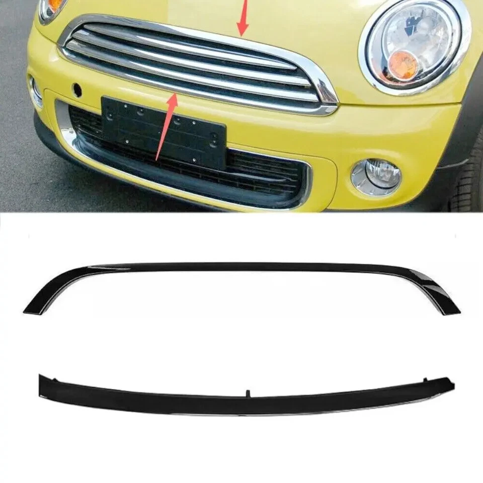 Juego de molduras de capó de rejilla inferior superior para Mini Cooper R55 R56 R58 R59 2007~15 Foto 1 de 4