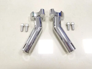 6" Pullback Handlebar Risers For Harley 1" Bar Sportster Road Glide King Dyna - Foto 1 di 7