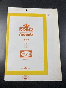 Prinz Scott Stamp Mount - CLEAR - Pack of 5 (188x265mm) Blocks - Picture 1 of 1
