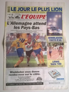 L'EQUIPE N°14.346 du 22/06/1992 - Euro: Demi-finales:Suède-Allemagne 2-3/Holl-DK - Foto 1 di 11