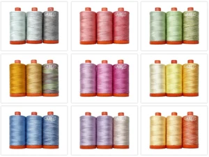 Aurifil Thread 3 Large Spools Cotton 50WT Perfect for Crafting, Quilting - Picture 1 of 15