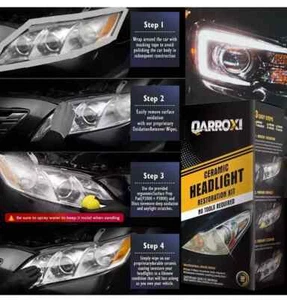 Ceramic Headlight Restoration kit Headlight Cleaner and Restorer kit-3 Easy Step - Picture 1 of 3