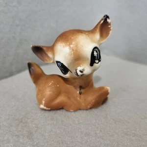 Deer Fawn Figurine Miniature Ceramic Vintage Read Description Vintage - Picture 1 of 7