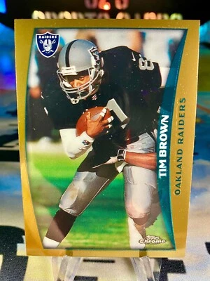1998 Tim Brown Topps Chrome #132 Oakland Raiders - Image 1 of 2