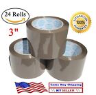 24 Rolls Brown Tan Carton Sealing Packing Tape Shipping 3 Inch  3