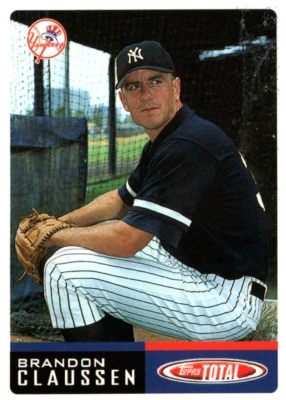 Brandon Claussen P Yankees Topps Baseball Card #344 2002 - Image 1 of 2