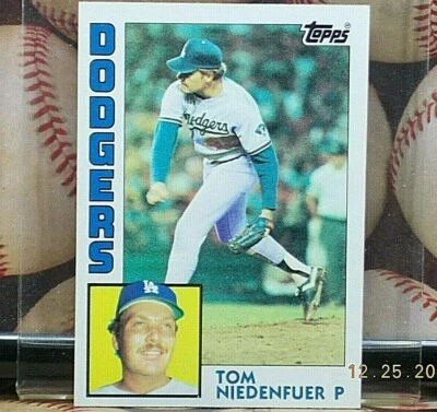 1984 TOPPS Baseball Card # 112 *** TOM NIEDENFUER *** Los Angeles Dodgers - Image 1 of 3