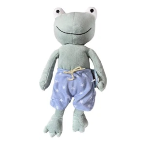 Jellycat Party Frog I Am Frog Comforter Soft Toy Green Plush Blue Shorts NWT HTF - Picture 1 of 5