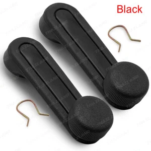 Fits Toyota Corolla KE30 35 TE47 KE70 1974 '80 Pair Black Windows Crank Handle - Picture 1 of 8