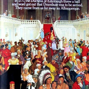 Duchess Edinburgh In 1777 Threw A Ball Drambuie Vintage 1990 Original Print Ad - Picture 1 of 11
