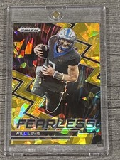 Will Levis RARE GOLD ICE ROOKIE REFRACTOR INVESTMENT CARD SSP PANINI TITANS MINT